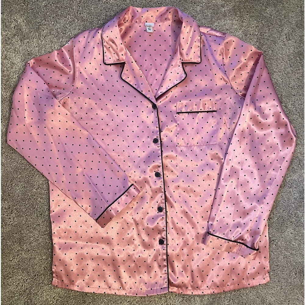 VINTAGE Pink by Victorias Secret Satin PJ Set, size Small